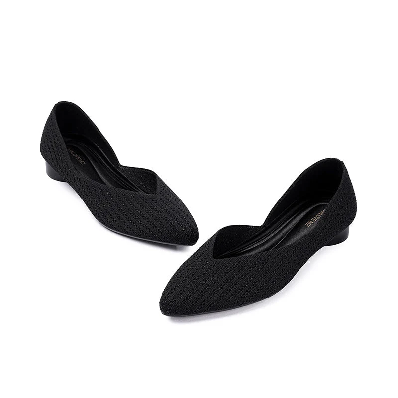 Emma Pointed Toe Low Heel Commuter Flats