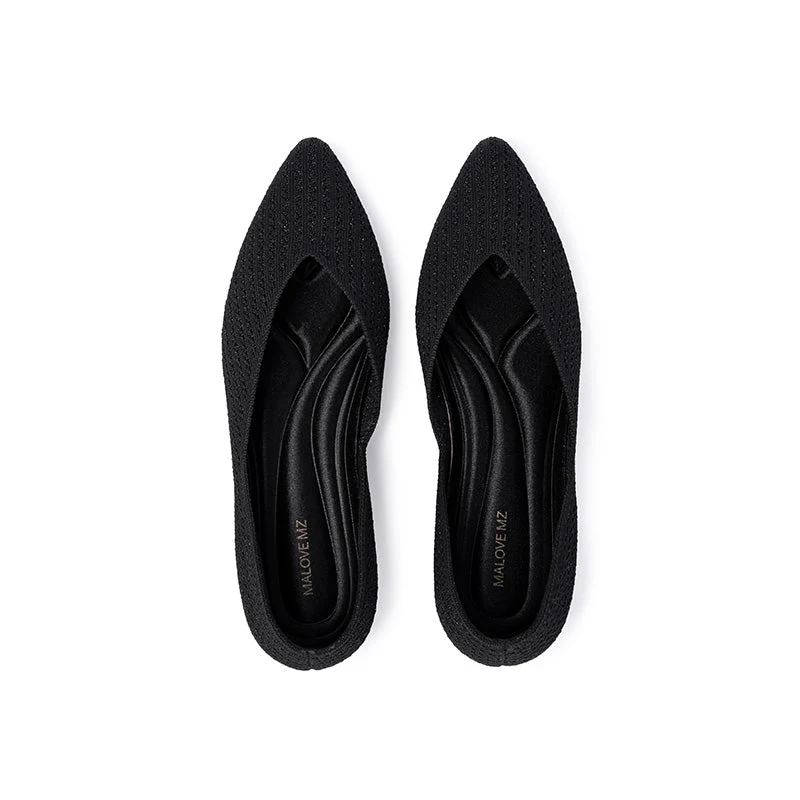 Emma Pointed Toe Low Heel Commuter Flats