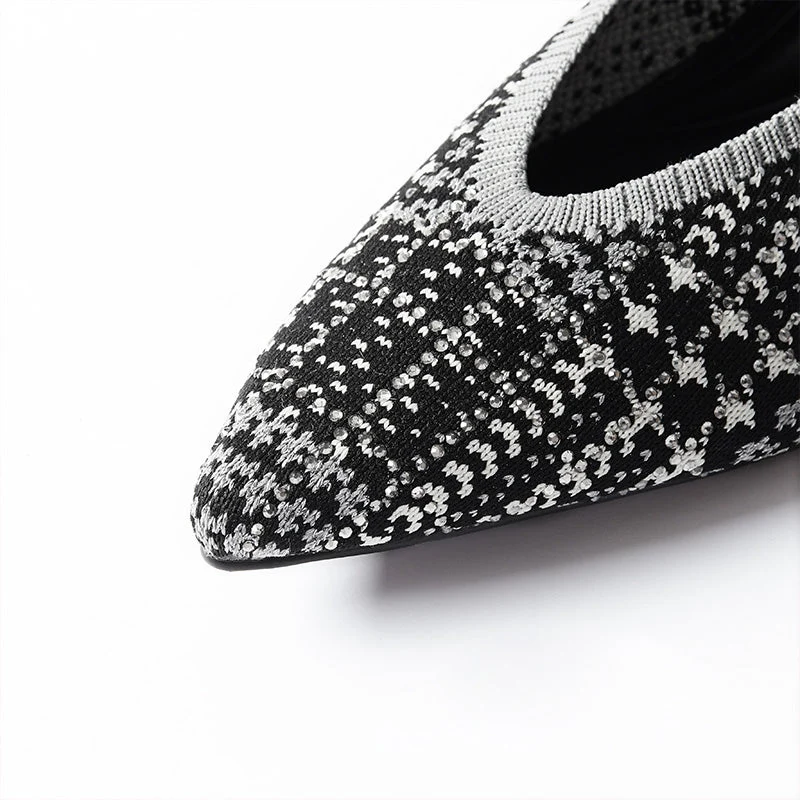 Stylish Pointed Toe Shallow Kitten Heel Work Pumps
