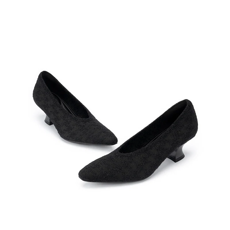 Modern Elegant Block Heel Pumps