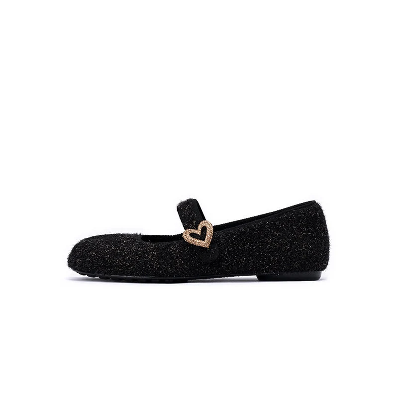 Oriental Split Toe Mary Jane Flat Shoes