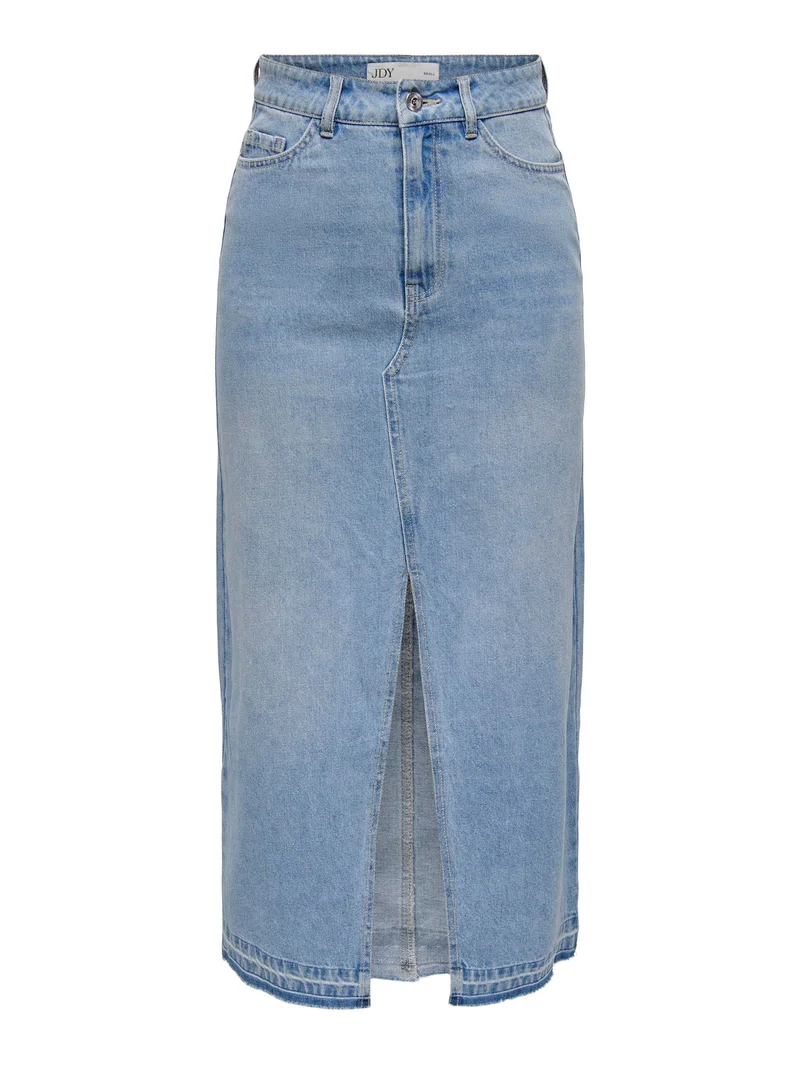 BELLA HW LONG SKIRT DNM