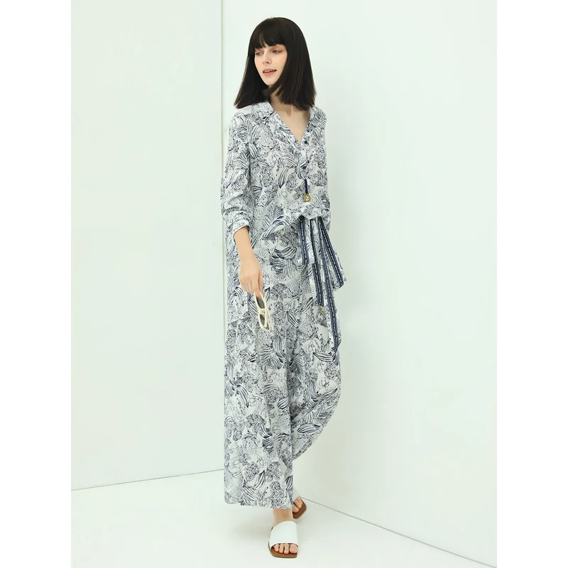 Lily Island Flimsy V-neck Floral Shirt