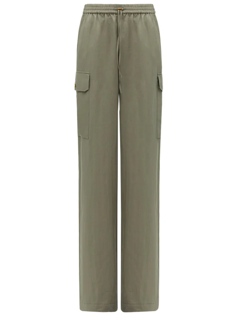 Green Straight Leg Cargo Pants