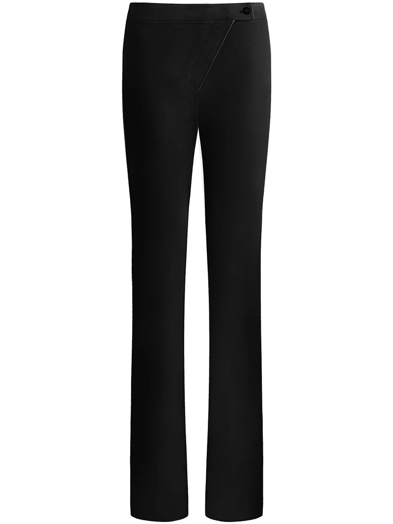 Black High-Waisted Flare Pants