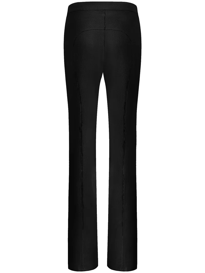 Black High-Waisted Flare Pants