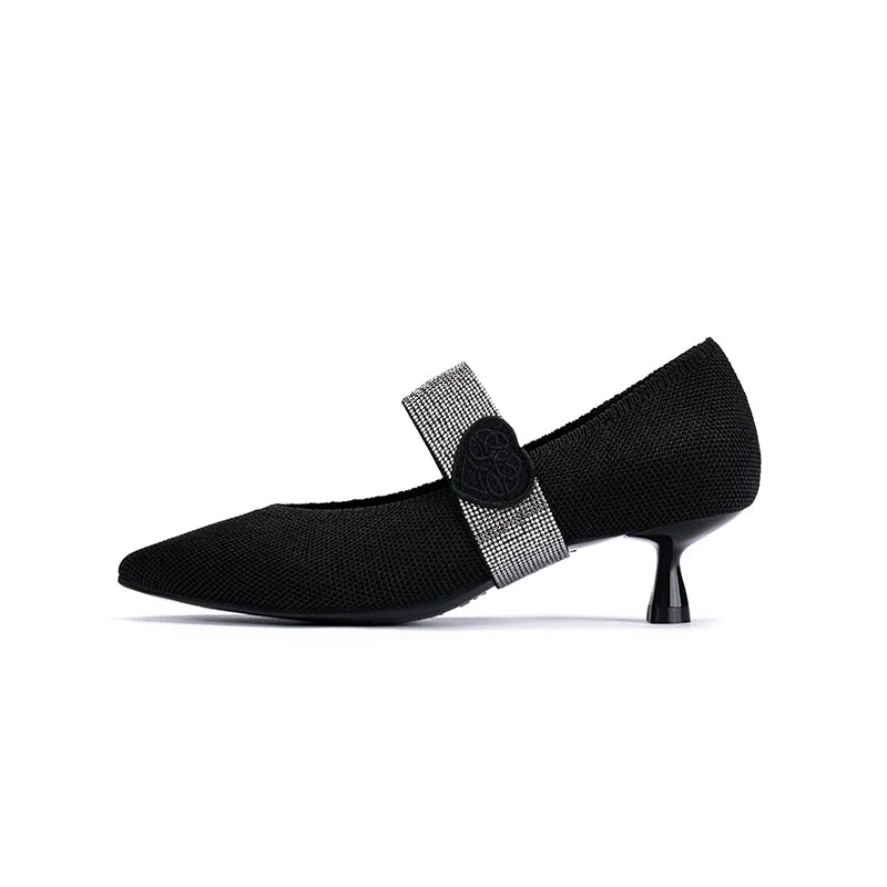 Belle Pointed Toe Mary Jane Heels