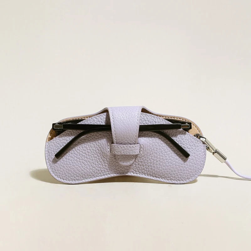 Leather Crafted Sunglasses Wrist Pouch