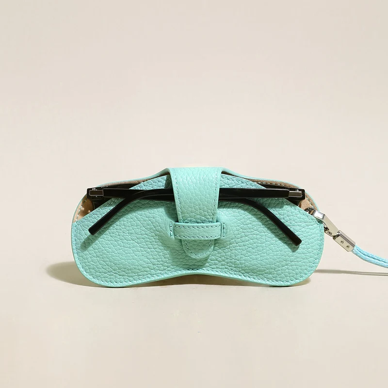 Leather Crafted Sunglasses Wrist Pouch