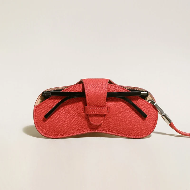 Leather Crafted Sunglasses Wrist Pouch