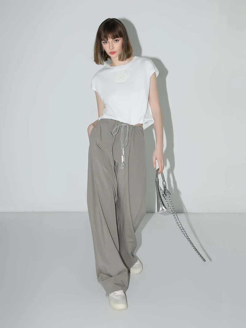 Straight Leg Drawstring Casual Lounge Pants