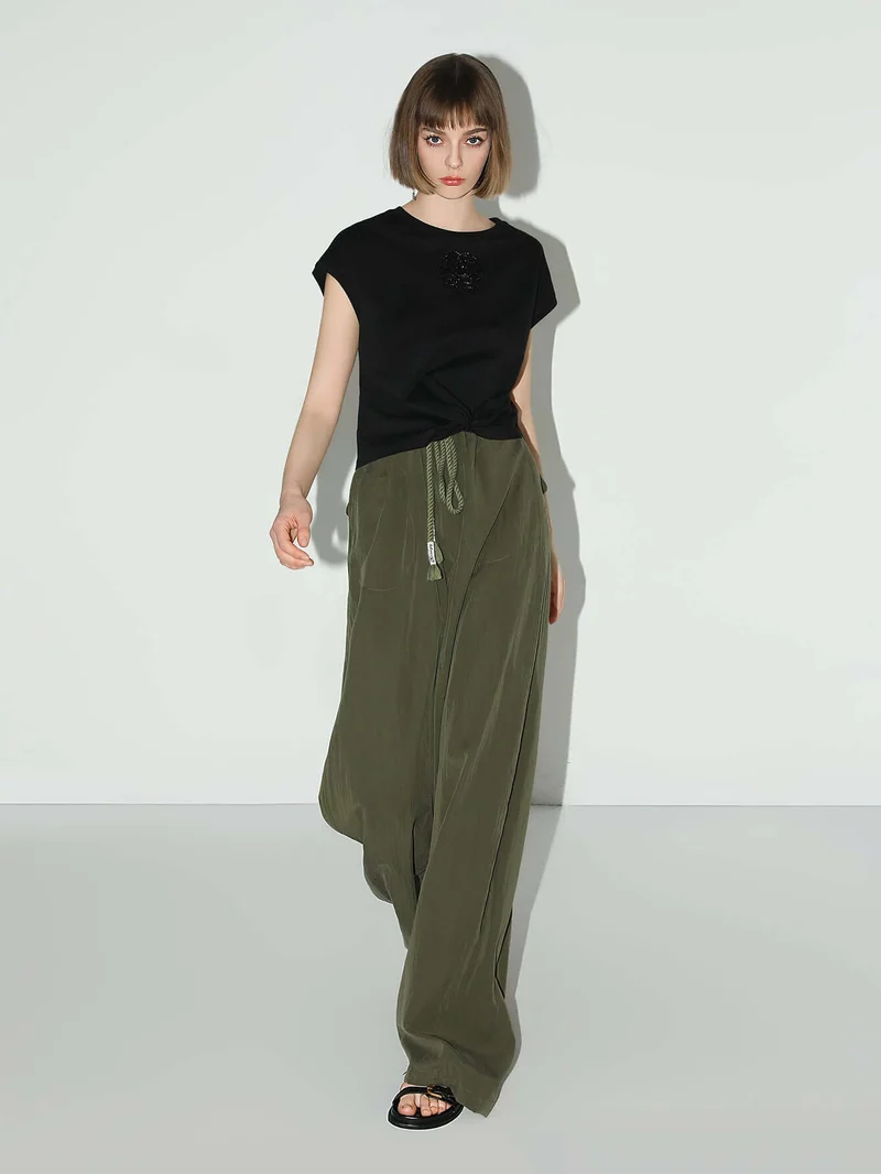 Straight Leg Drawstring Casual Lounge Pants