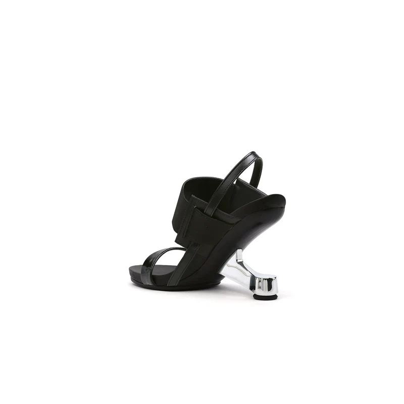 Artistic Glow Ankle Strap Pivot Heel Sandals
