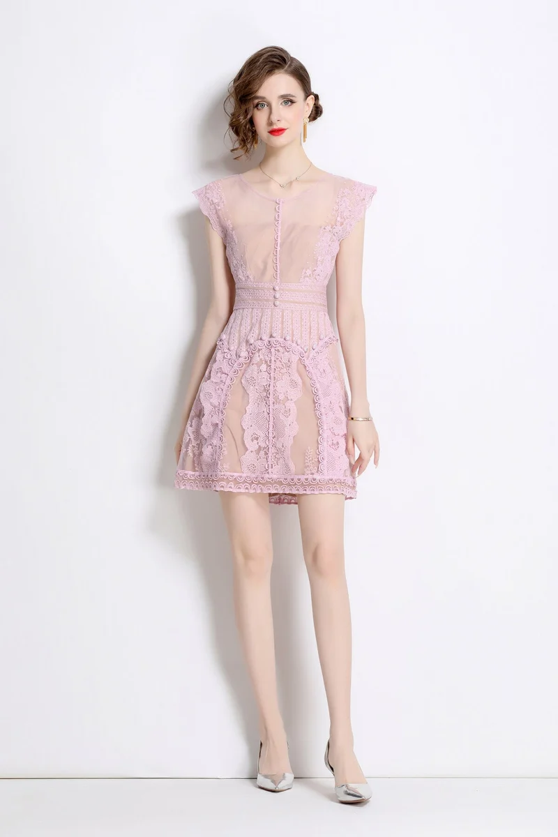 Sweet Floral Form Fitting Mini Dress