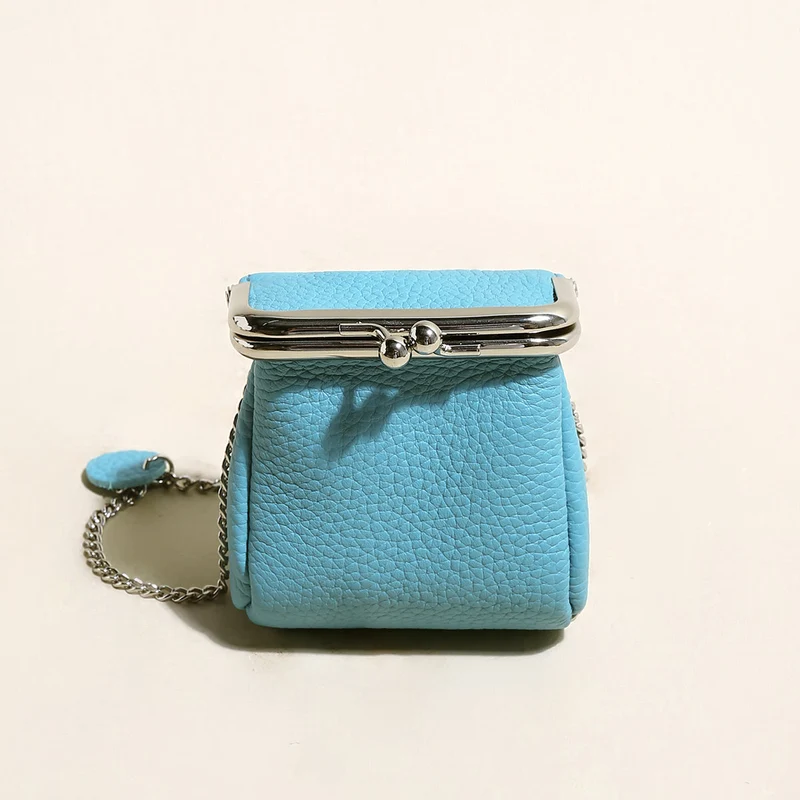 Modern Ball Clasp Wallet with Adjustable Chain Straps