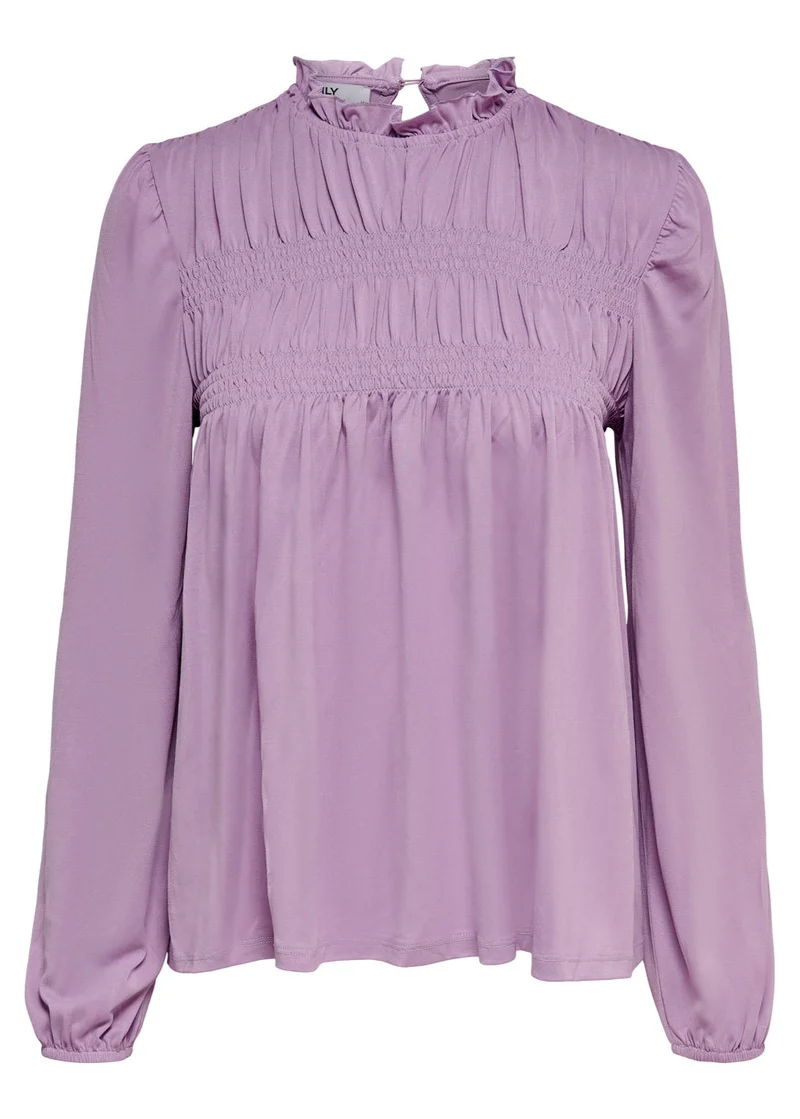 FREE LS SMOCK TOP