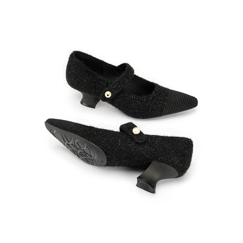 Vintage Shallow Mary Jane Heels