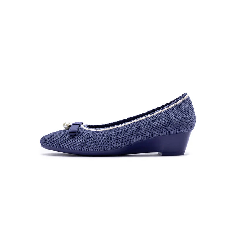 Shallow Wedge Comfortable Soft Sole Work Shoes