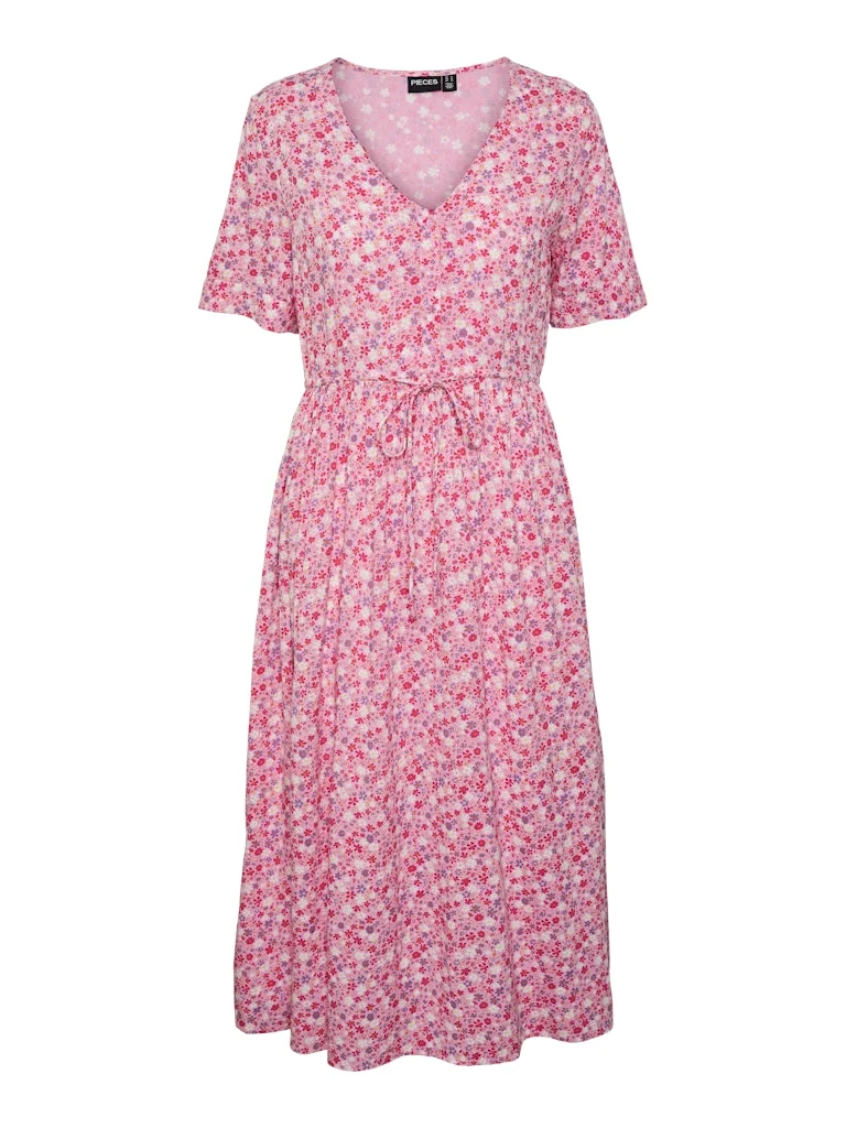 TALA SS STRING TIE MIDI DRESS