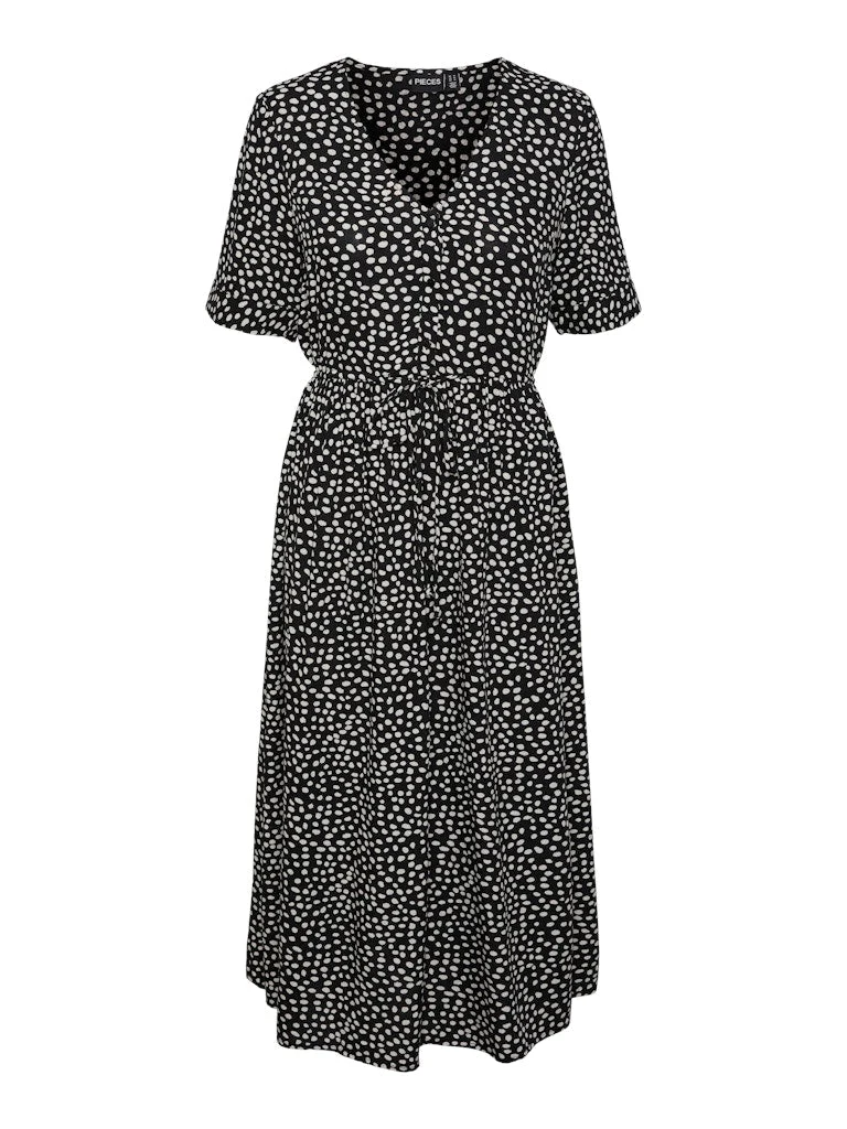 TALA SS STRING TIE MIDI DRESS