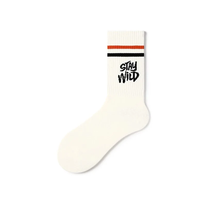 Stay Wild All-season Unisex 5pcs Crew Socks Set