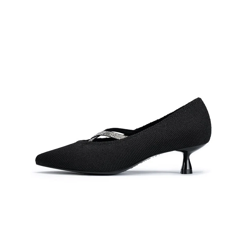 Countess Pointed Toe Kitten Heels