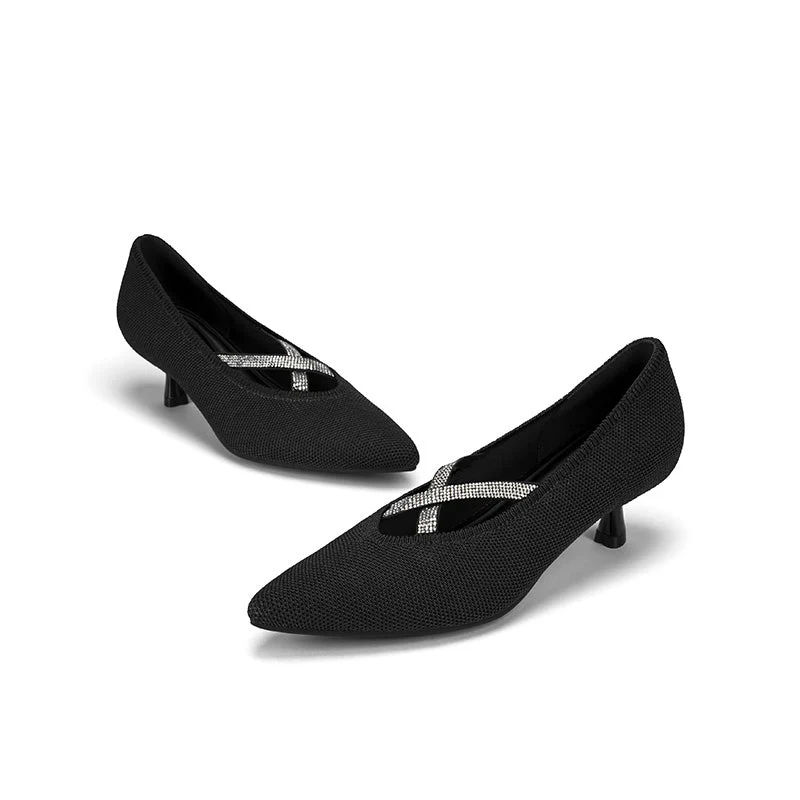 Countess Pointed Toe Kitten Heels