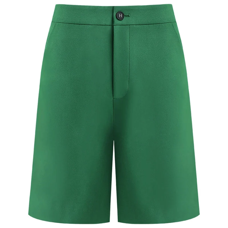 Illuminating Bermuda Green Shorts
