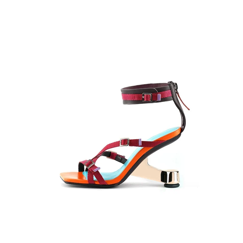 Boho Stage Ankle Strap Mules
