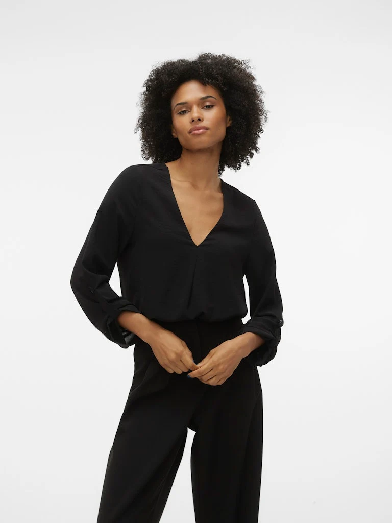 KAS LS V-NECK TOP