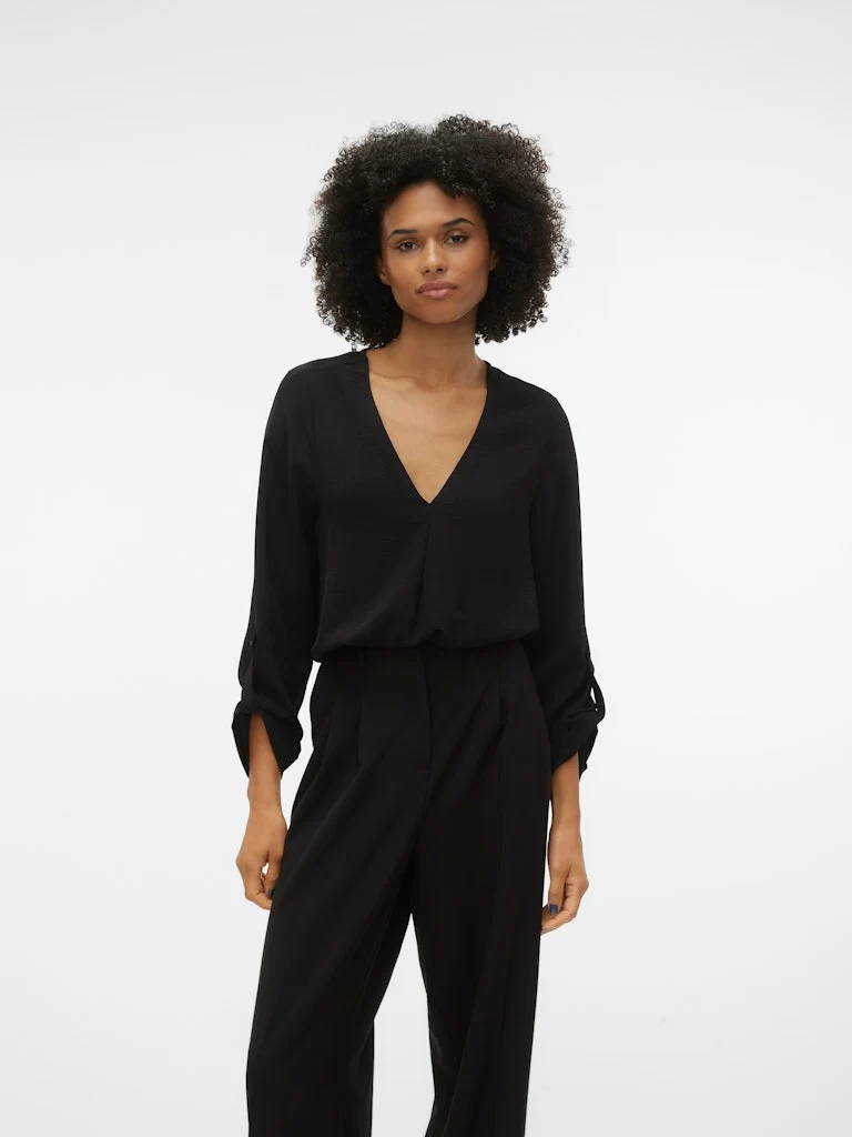 KAS LS V-NECK TOP