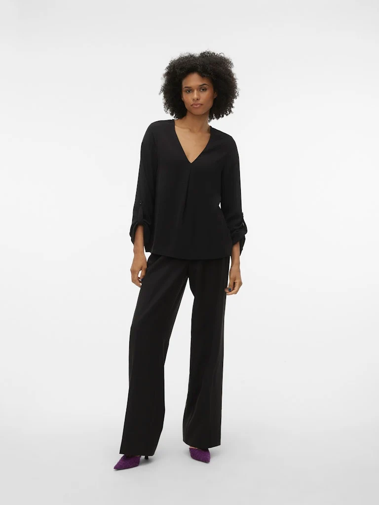 KAS LS V-NECK TOP