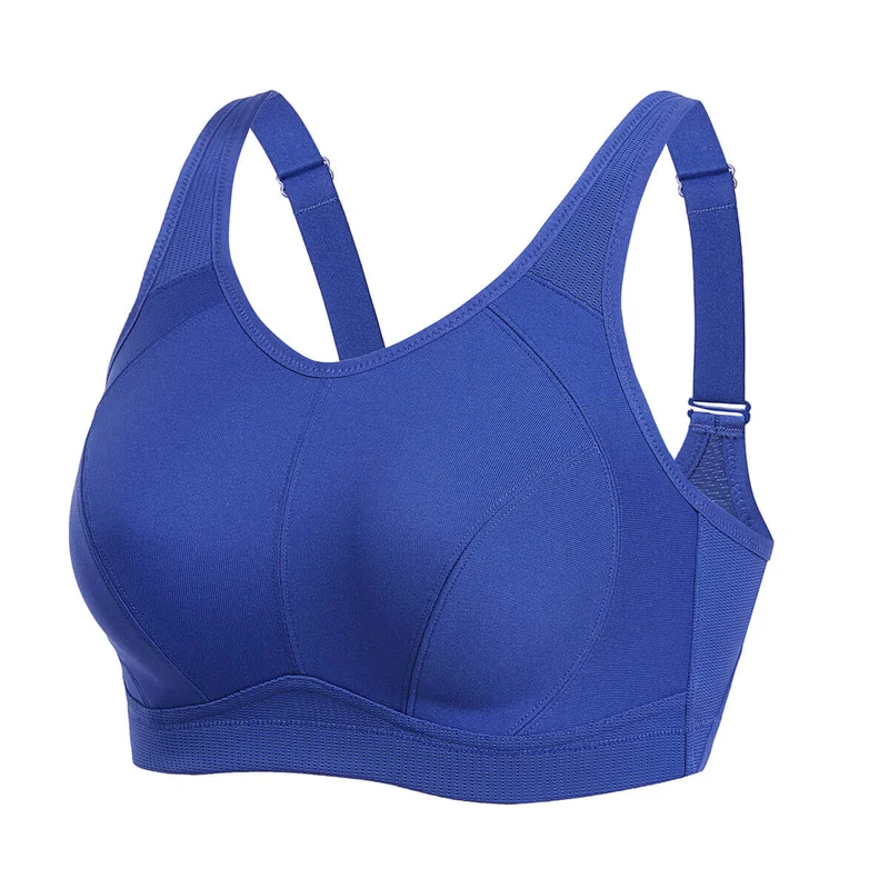 Plus Size High Support Full Coverage Padded Sapphire Wireless Bra