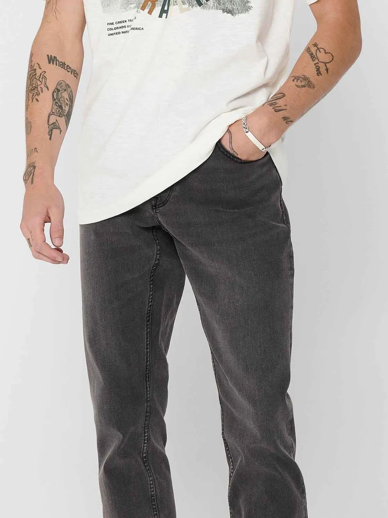 LOOM JEANS DK GREY