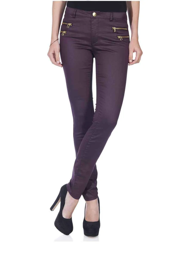 OLIVIA ZIP COATED PANT