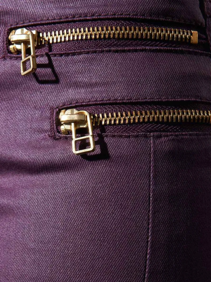 OLIVIA ZIP COATED PANT