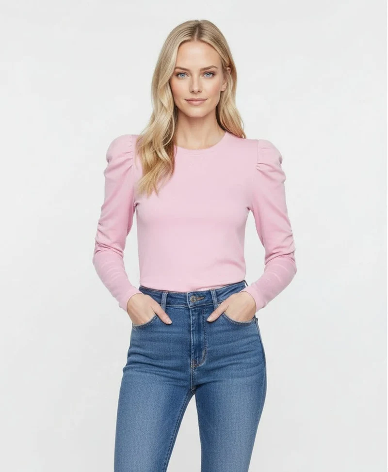 JANNA LS O-NECK LÅNGÄRMAT DAM TOPP
