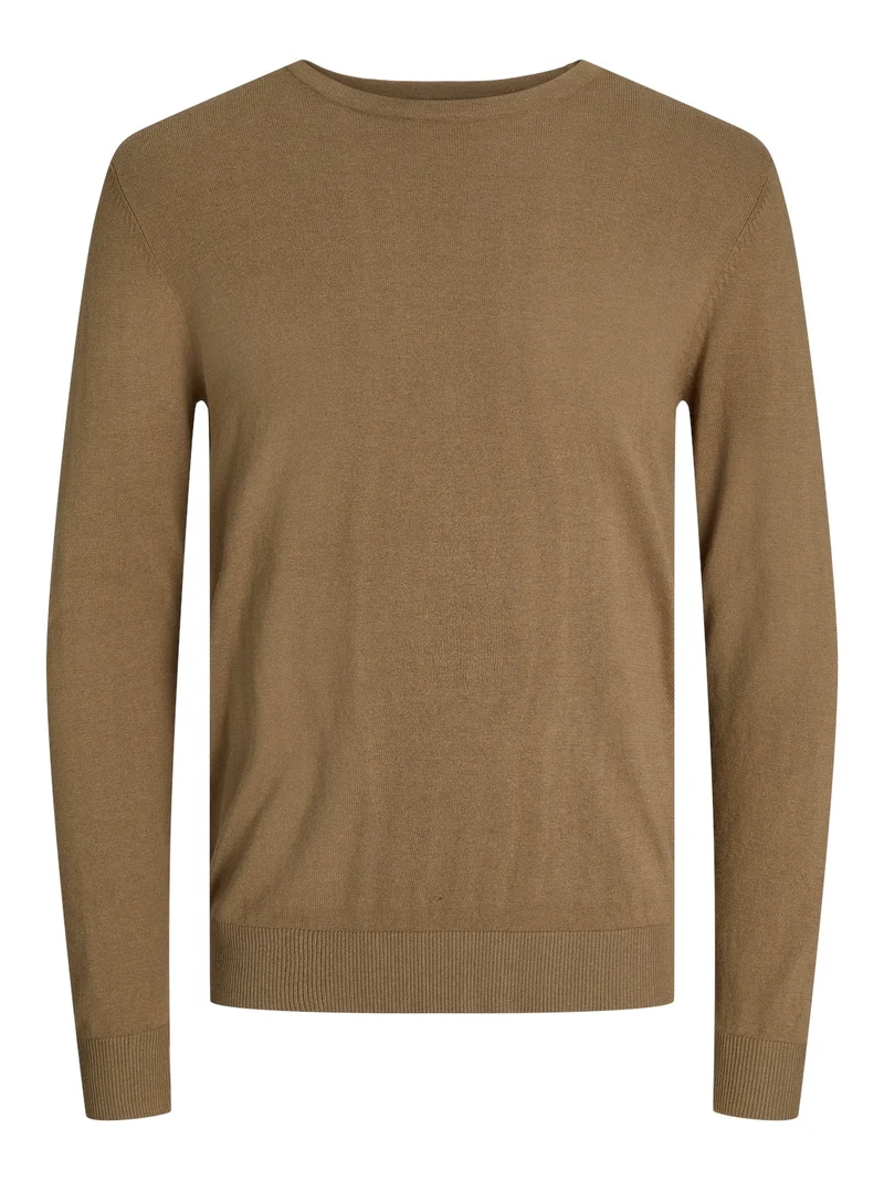 EMIL KNIT CREW NECK - STICKAT HERRTRÖJA