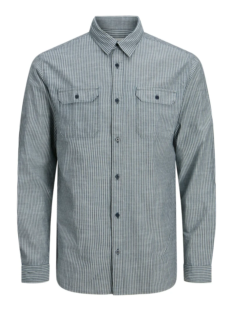SPORTY STRIPE MIX SHIRT LS