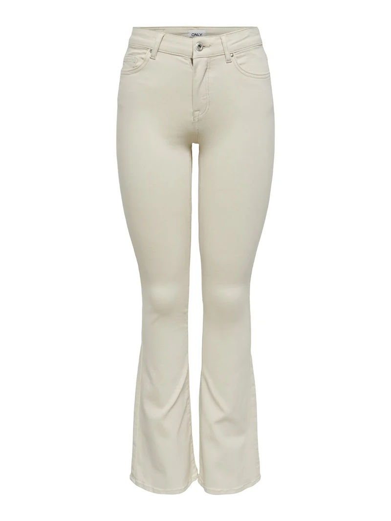 BLUSH FLARED JEANS ECRU