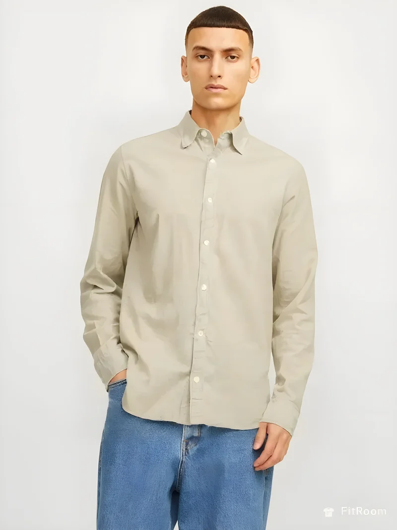 LINEN BLEND SHIRT LS