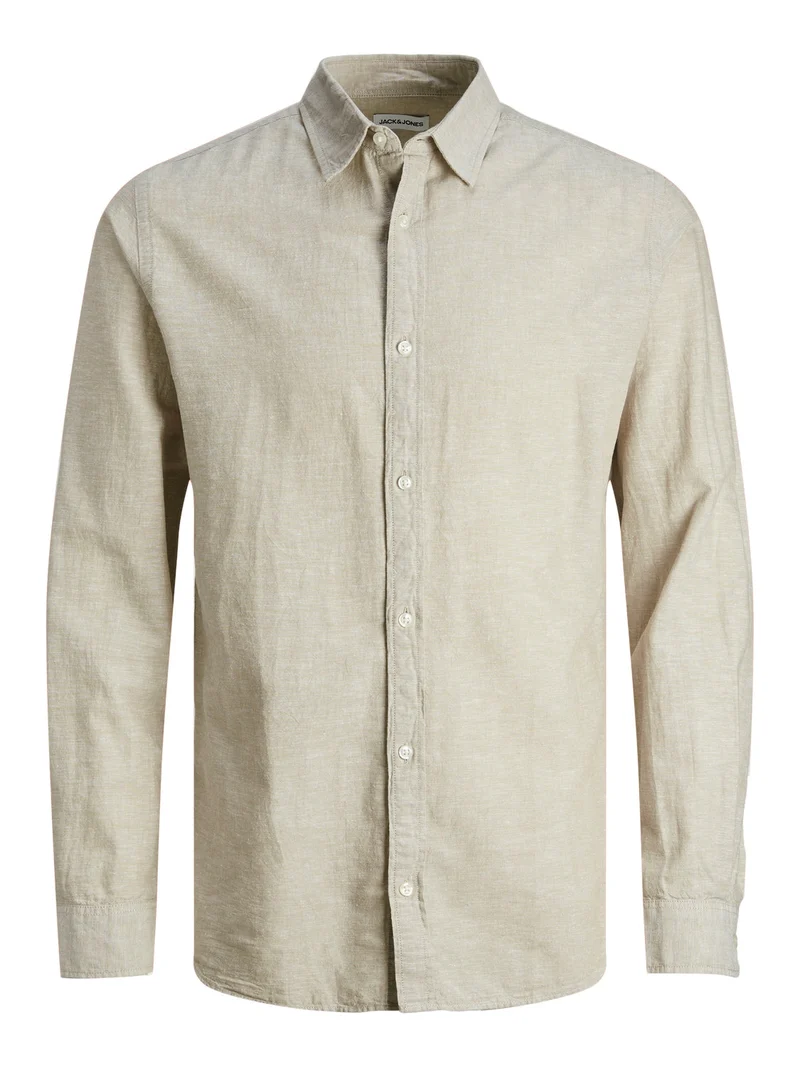 LINEN BLEND SHIRT LS