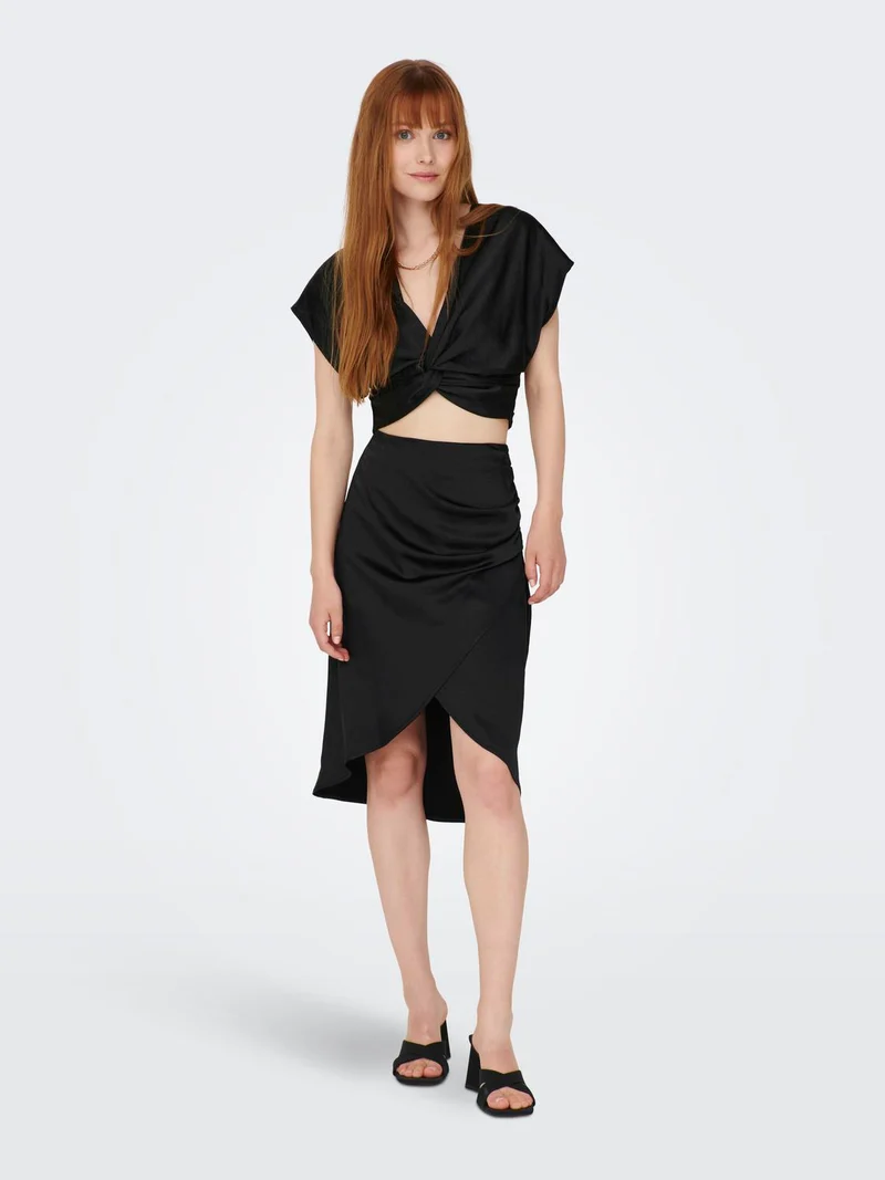 RUBY HW RUCHING BELOWKNEE SKIRT